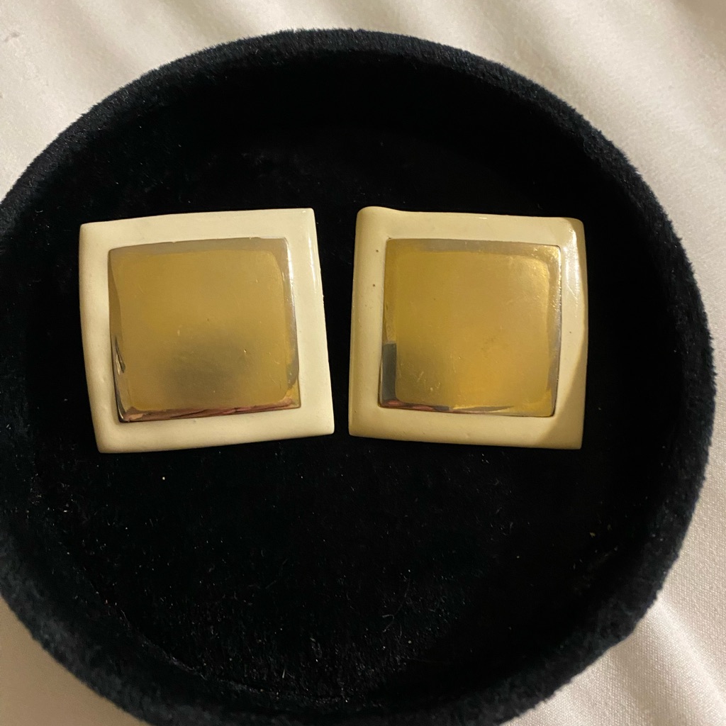 Don Lin Square Design Earrings